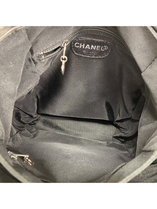 Chanel Backpack Lambskin Black Silver main image 4